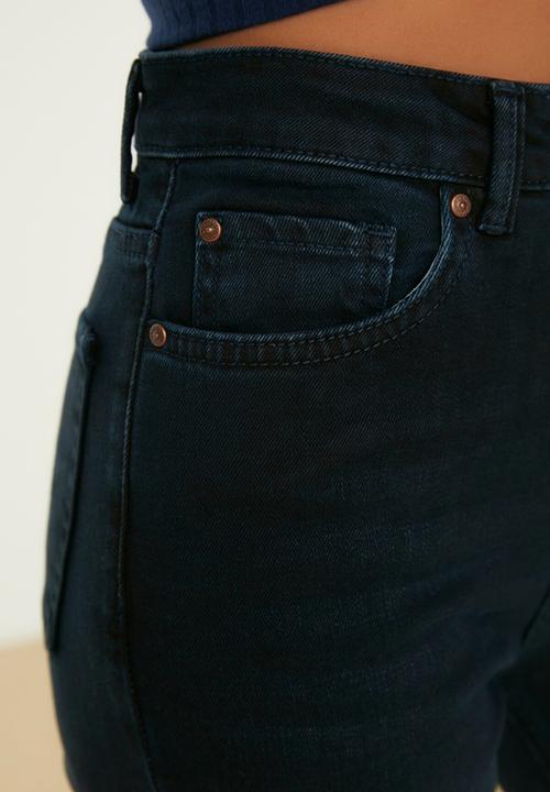 Trendyol - High waist mom jeans - midnight blue