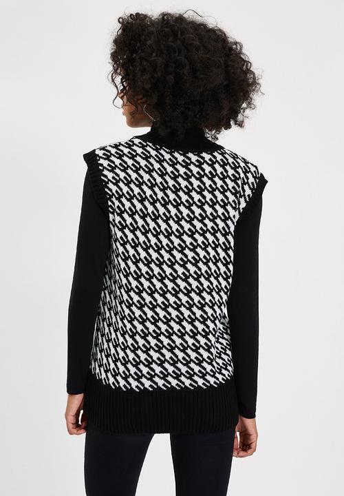 Trendyol - Jacquard knitwear sweater - black