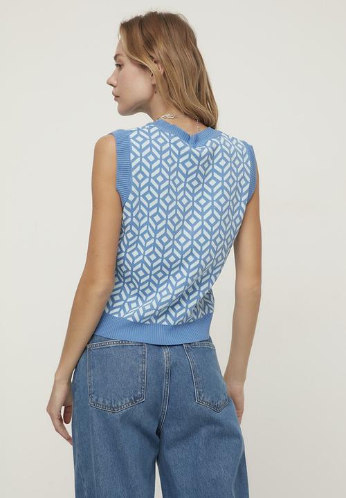 Trendyol - Jacquard knitwear sweater - blue