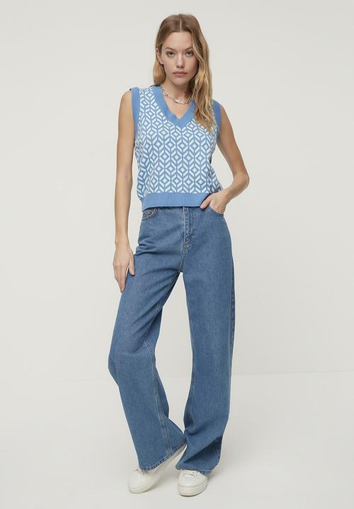 Trendyol - Jacquard knitwear sweater - blue