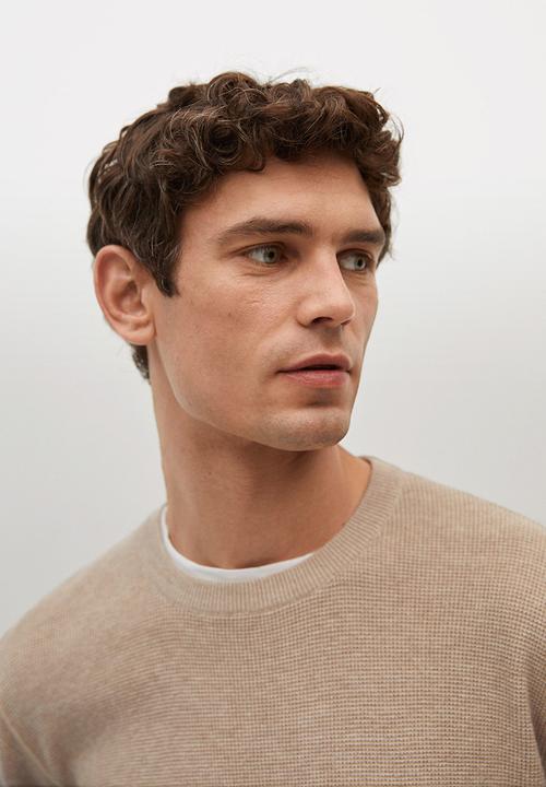 MANGO - Sweater Antigua fine Knitwear  - light beige