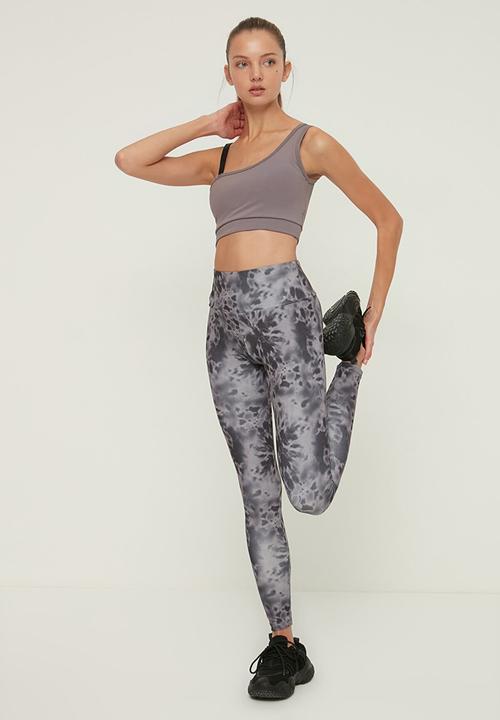 Trendyol - Knitted sports leggings - grey
