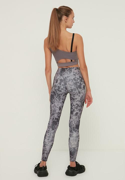 Trendyol - Knitted sports leggings - grey
