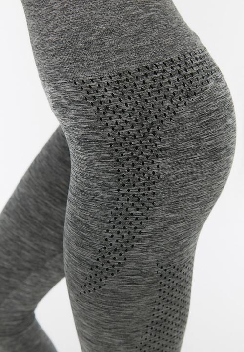 Trendyol - Melange seamless sports tights - anthracite