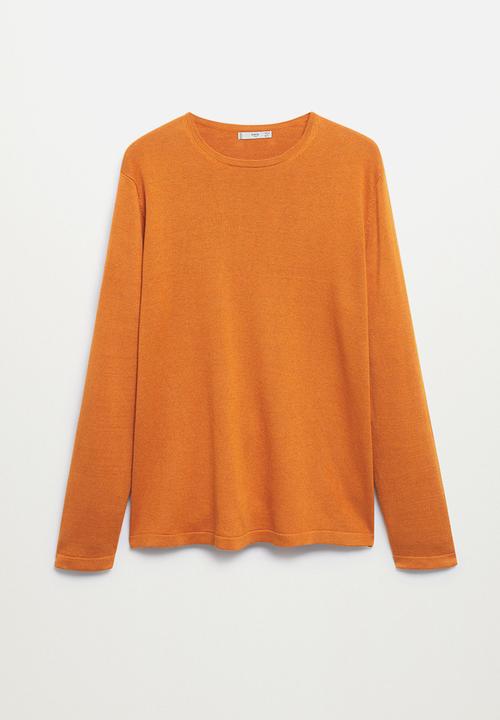 MANGO - Sweater Avena fine Knitwear  - medium orange