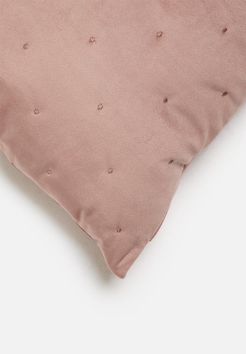 Sixth Floor - Thea velvet cushion cover - dusty pink