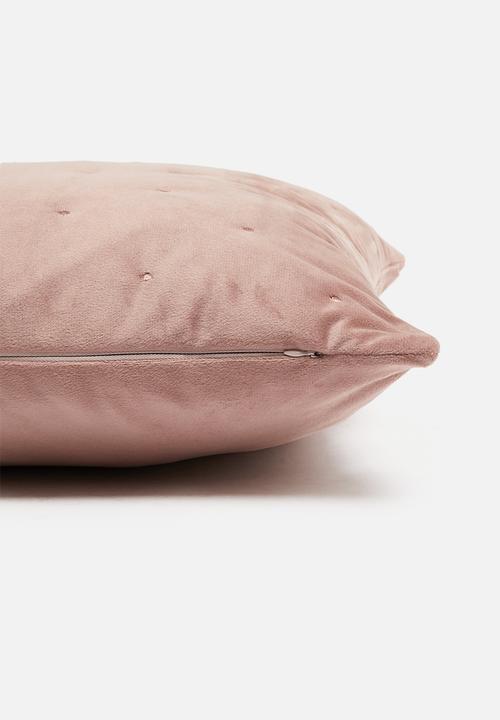 Sixth Floor - Thea velvet cushion cover - dusty pink
