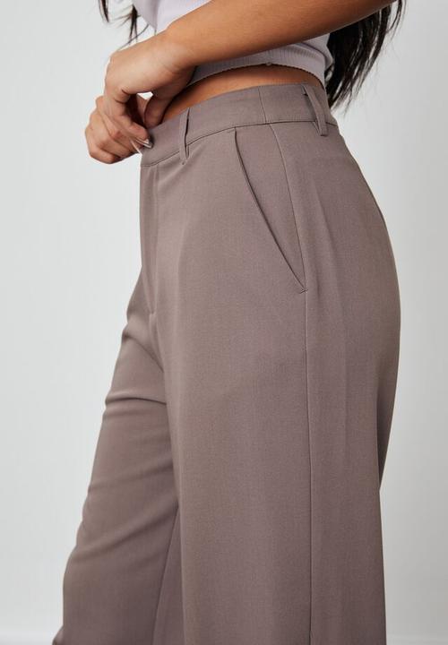 Factorie - Wide leg pant - burnt iron