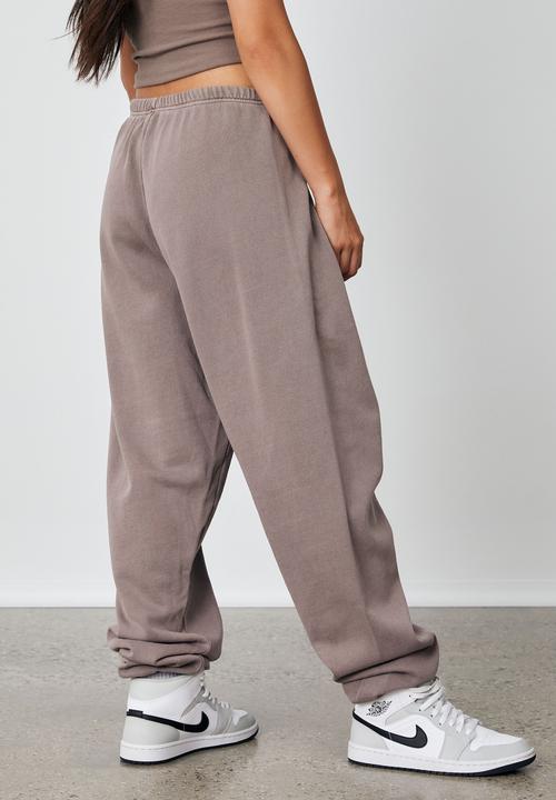 Factorie - Washed oversized jogger - burnt iron