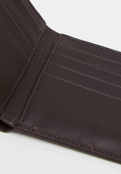 POLO - Monogram credit card wallet - brown iconic