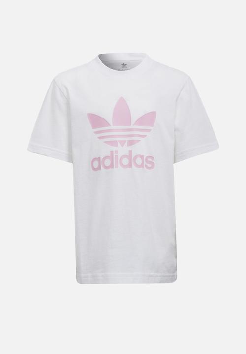 adidas Originals - Short tee set - white & true pink