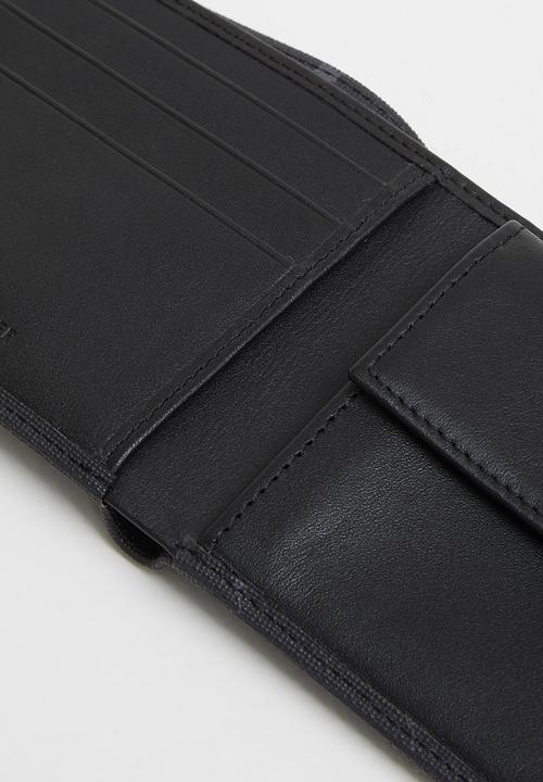 POLO - Monogram billfold with coin section - black iconic