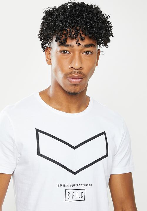 S.P.C.C - Denico regular fit straight hem tee  - optical white