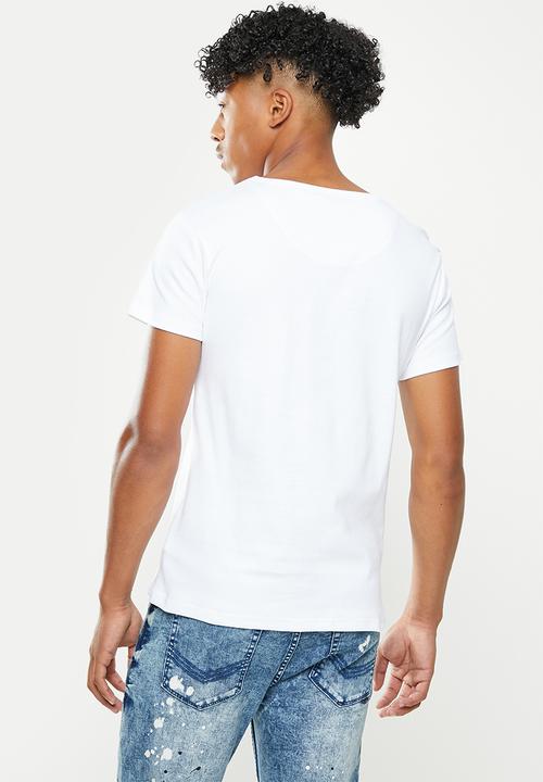 S.P.C.C - Atwell regular fit straight hem tee  - optical white