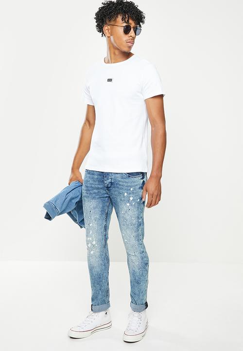 S.P.C.C - Atwell regular fit straight hem tee  - optical white