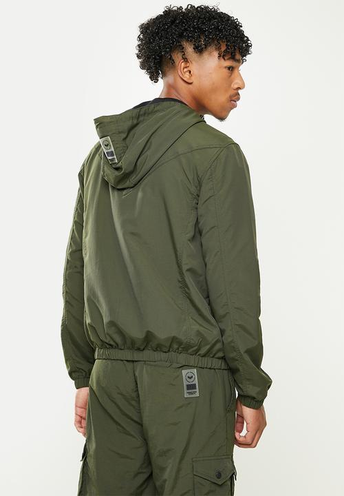 S.P.C.C - Edwards regular fit zip through jacket  - dark moss