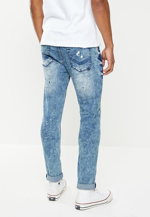 S.P.C.C - Bleach project feather fit  jeans  - indigo