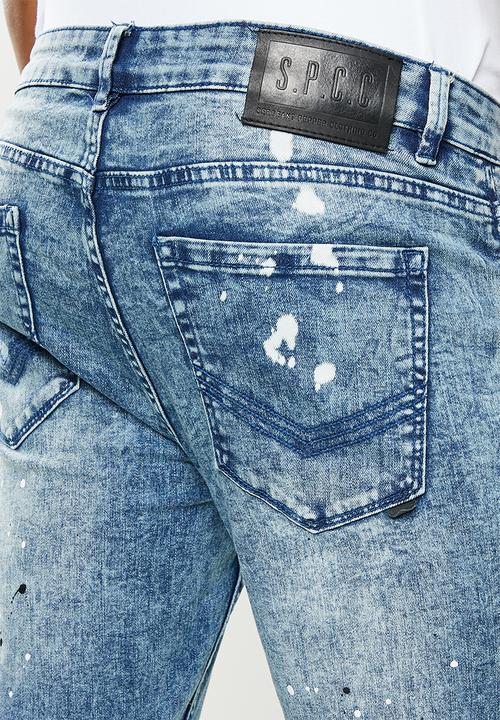 S.P.C.C - Bleach project feather fit  jeans  - indigo