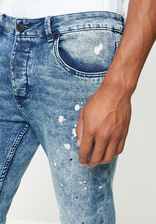 S.P.C.C - Bleach project feather fit  jeans  - indigo