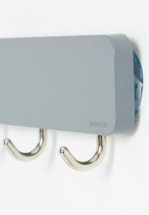 Litem - Wall hook - 3 hooks - grey