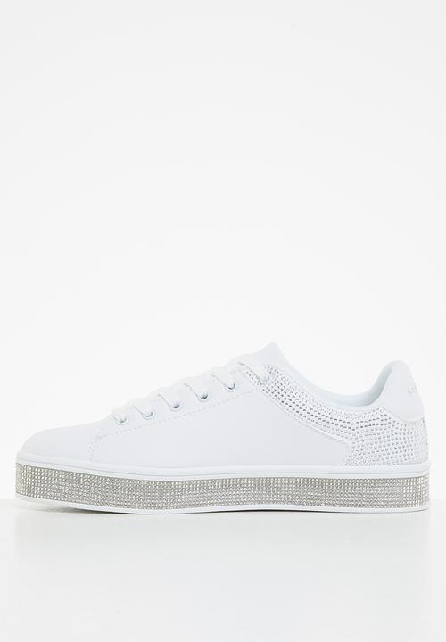 SISSY BOY - Bling ring sneaker - white