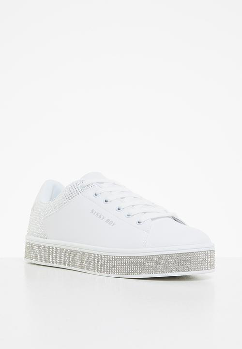 SISSY BOY - Bling ring sneaker - white