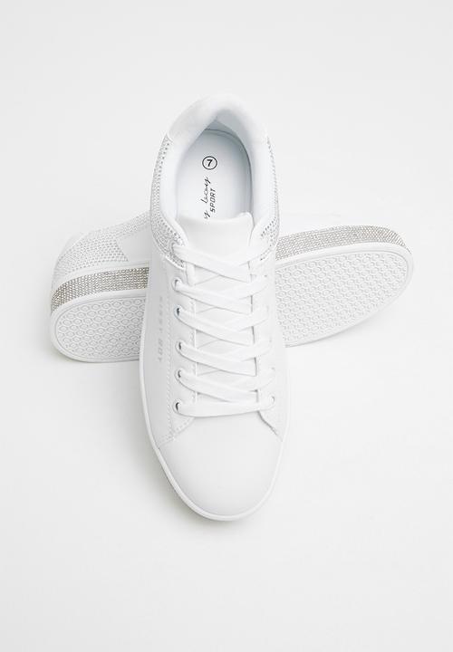 SISSY BOY - Bling ring sneaker - white