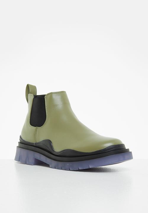 Public Desire - Myth chunky chelsea boot - khaki