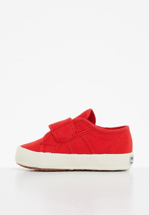 SUPERGA - 2750 baby strap velcro lace up - red blaze