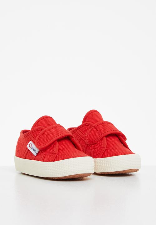 SUPERGA - 2750 baby strap velcro lace up - red blaze