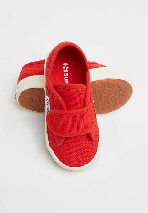 SUPERGA - 2750 baby strap velcro lace up - red blaze