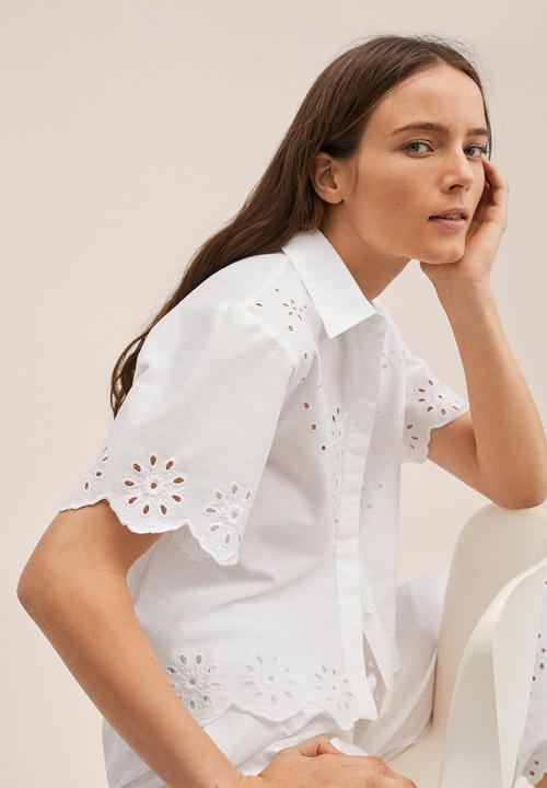 MANGO - Shirt cloud-h - white