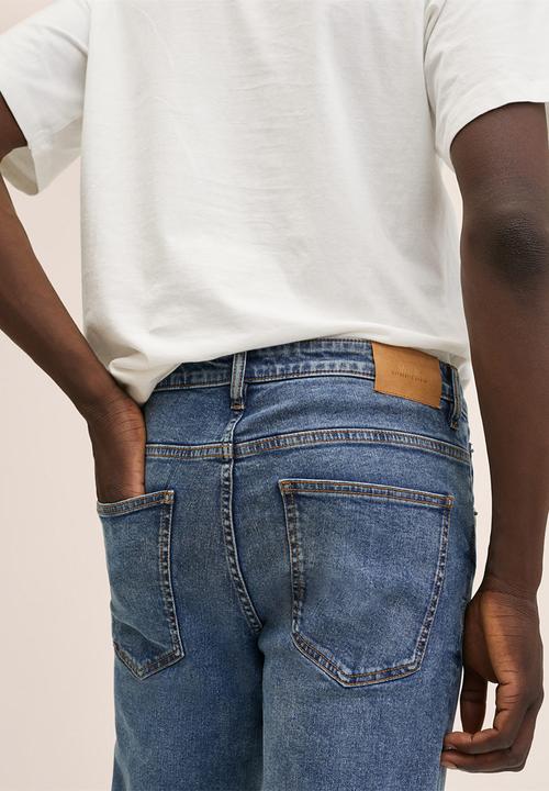 MANGO - Jeans slimtb - open blue