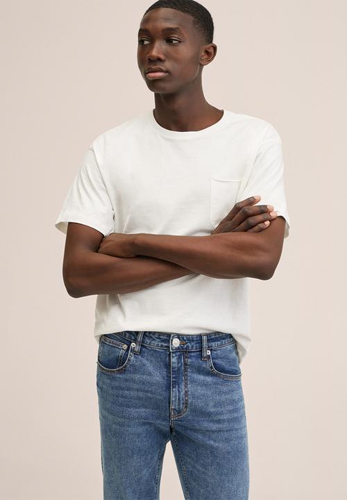 MANGO - Jeans slimtb - open blue