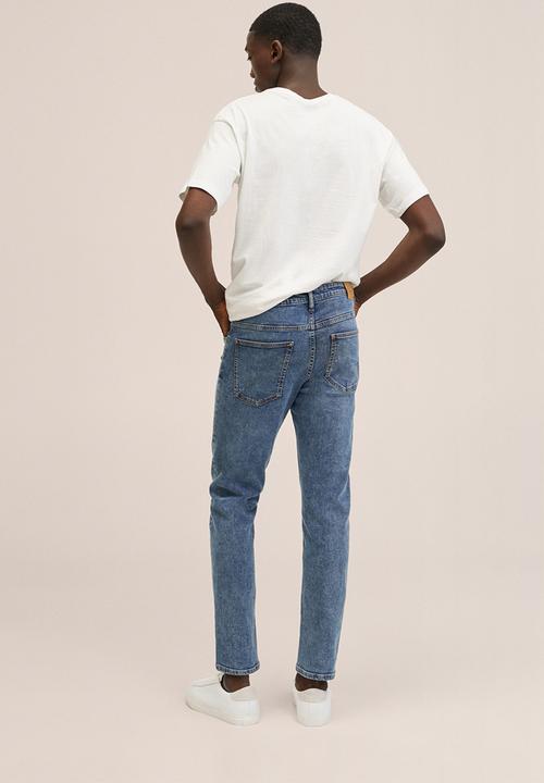 MANGO - Jeans slimtb - open blue