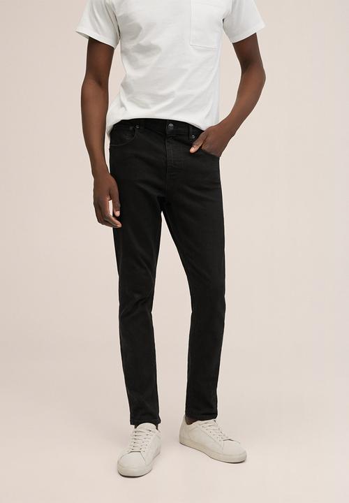 MANGO - Jeans . slimtb - black denim