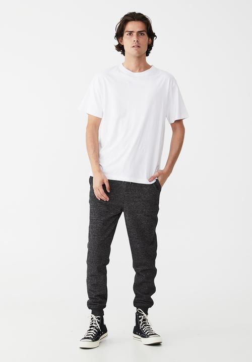 Factorie - Trippy slim trackie - textured black