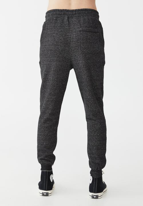 Factorie - Trippy slim trackie - textured black