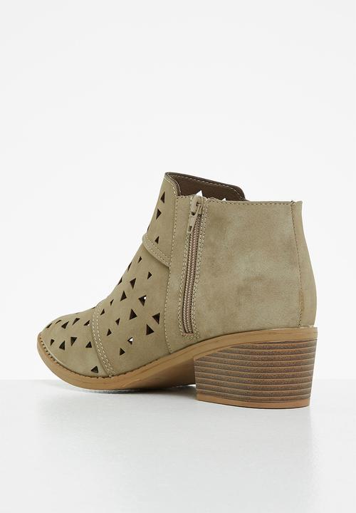 Seduction - Lasercut ankle boot - taupe