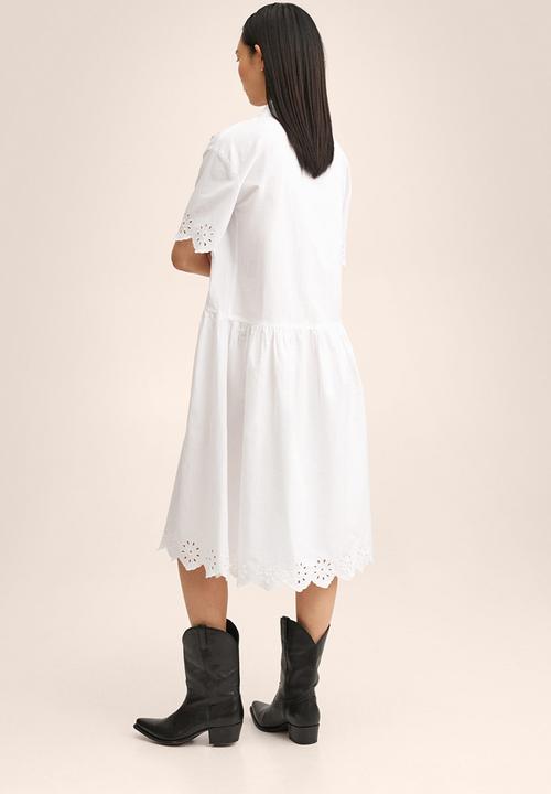 MANGO - Dress cloud-h - white