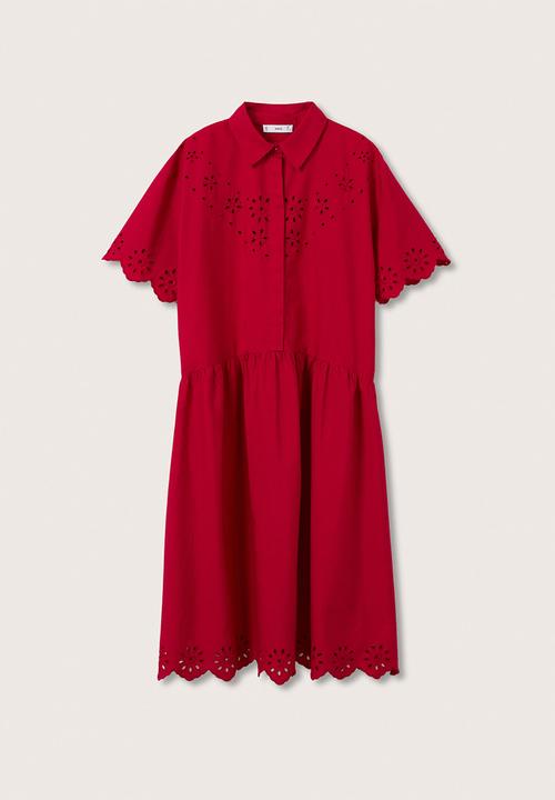 MANGO - Dress cloud-h - red
