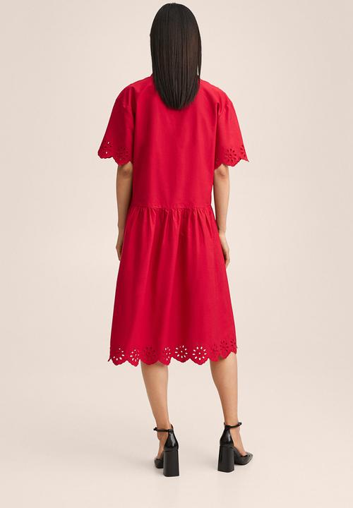 MANGO - Dress cloud-h - red