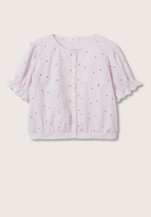 MANGO - Blouse lavi-h - light pastel purple