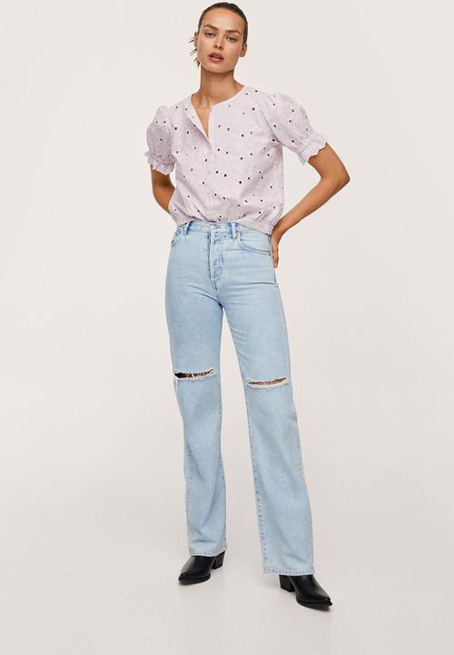 MANGO - Blouse lavi-h - light pastel purple