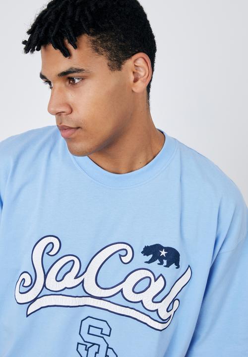 Factorie - Oversized graphic T-shirt - cali blue