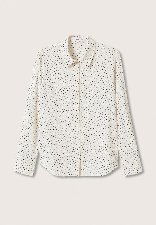 MANGO - Shirt basic - light pastel yellow