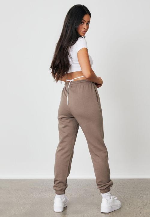 Factorie - Super high rise trackpant - burnt iron