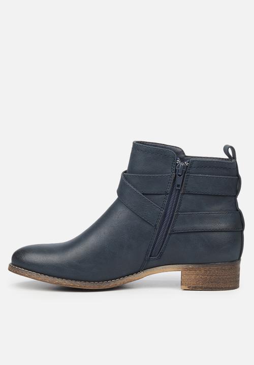 Miss Black - Abir3 ankle boot - navy