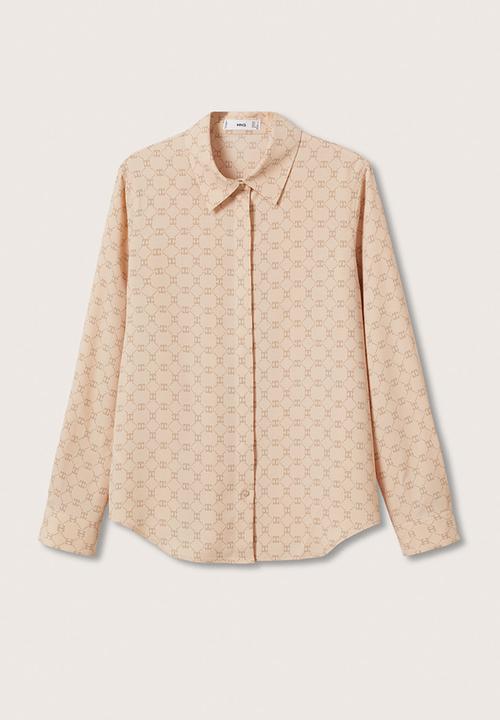 MANGO - Shirt basic - light pastel pink
