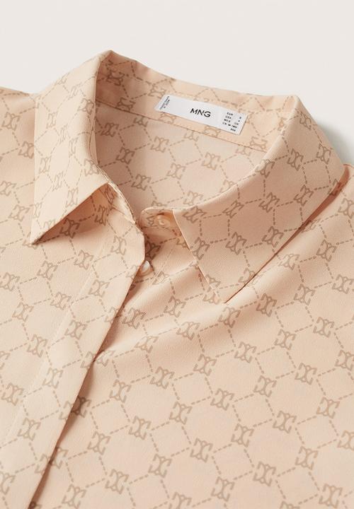 MANGO - Shirt basic - light pastel pink
